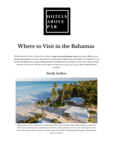 Hotels Above Par